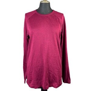 Figs Shirt Men’s Long Sleeve Seamless Underscrub Red Size Small